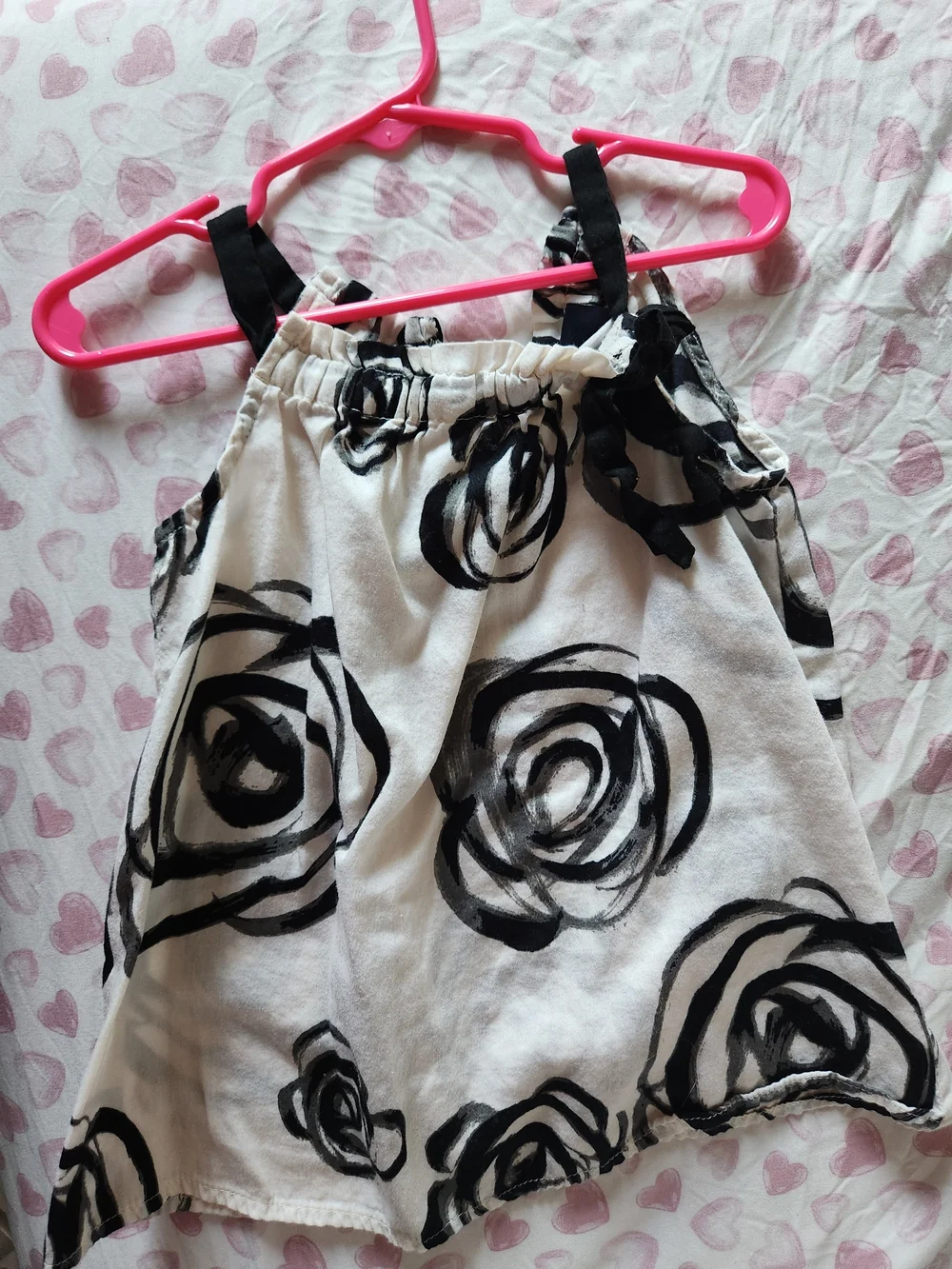 GAP Kids Black and White Floral Top